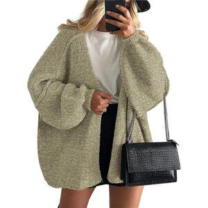 Womens Oversized Cardigan Sweaters Mist Green